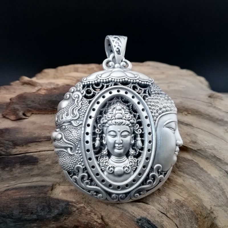S999 Sterling Buddha Charm Pendant