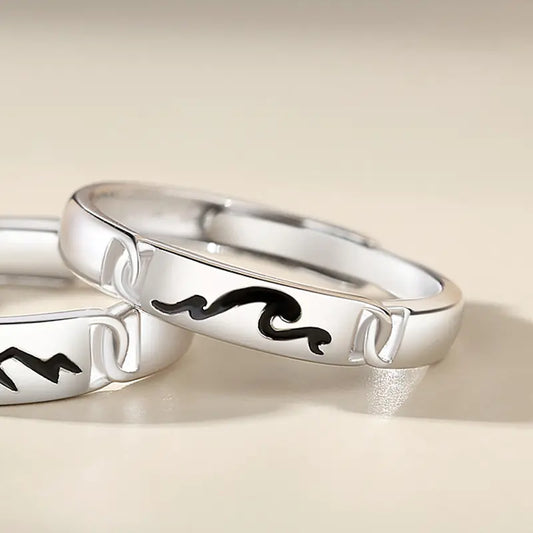 Original Mountain and Sea Couples Ring