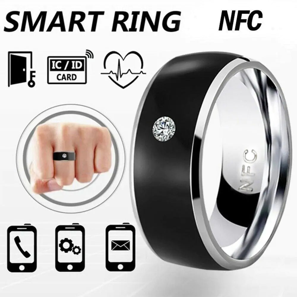 NFC Multifunctional Smart Ring with Diamond Design
