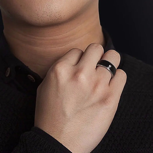 NFC Multifunctional Smart Ring with Diamond Design