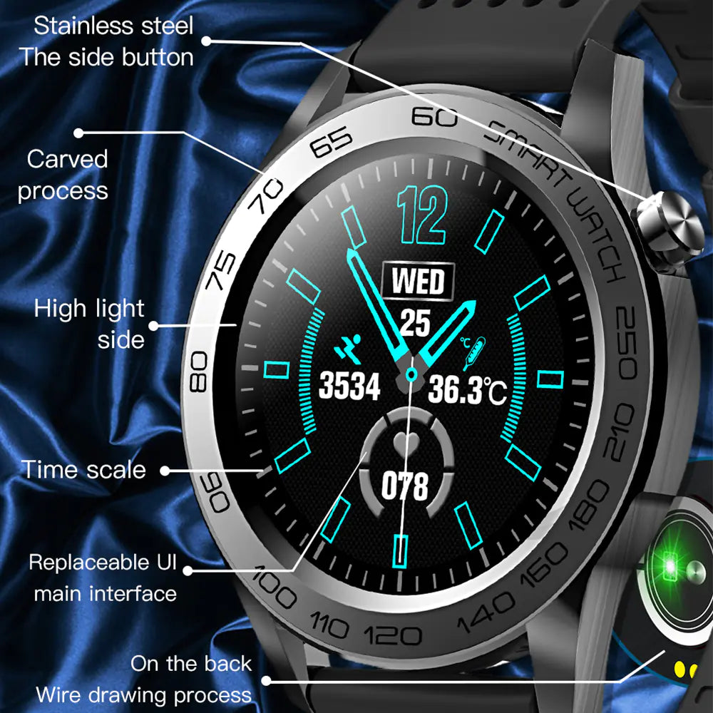 F22U Smart Watch with Sports Modes and Health Tracking